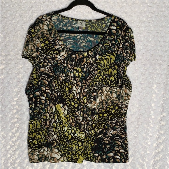 Worthington Tops - Ruffled sleeves